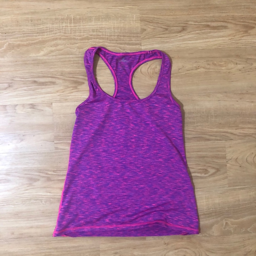Pink/purple workout top